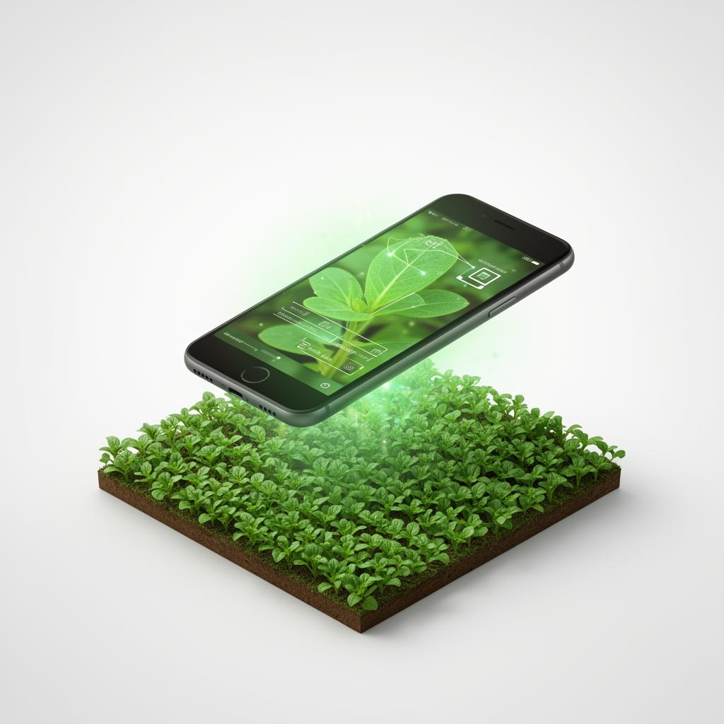 AI scanning a crop